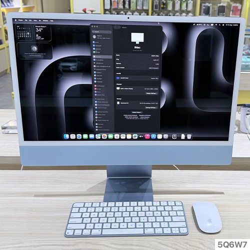 (Used) iMac 24″ M1 Chip 8C 256GB Blue (Demo)