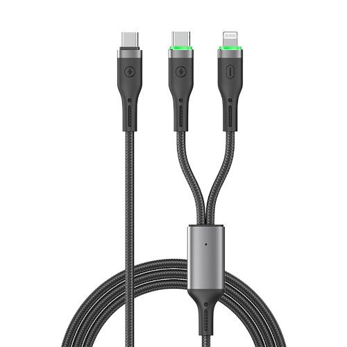WiWU Wi-C072 OringLink USB-C to USB-C + Lightning Cable