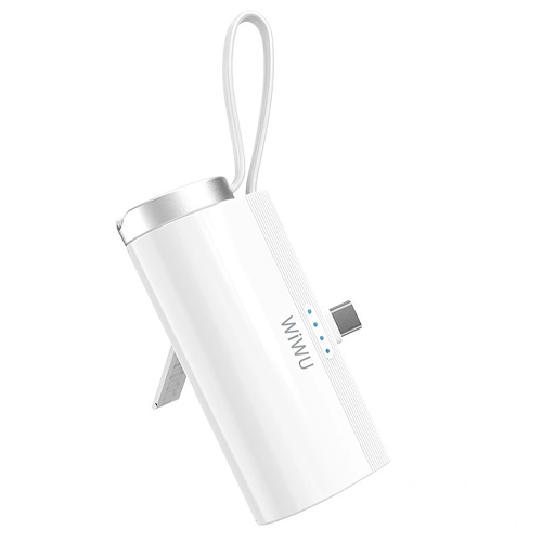WiWU Wi-W026 2 in 1 Capsule 5000mAh Power Bank