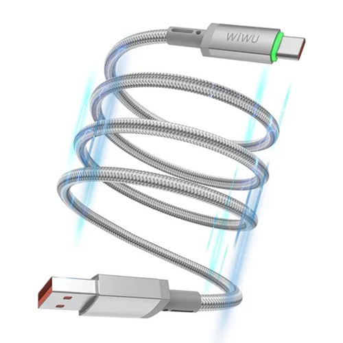 WiWU Wi-C082 60W USB-A to Type-C LED Maglink Magnetic Cable (1m)