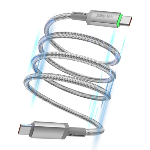 WiWU Wi-C084 100W Type-C to Type-C 100W LED Maglink Magnetic Cable (1m)